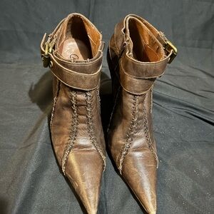 Carlos by Carlos Santana Dark Brown Ankle Booties